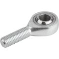 Kipp Rod End, Steel, Zinc Plated, M20 Thrd Sz, 47 mm Thrd Lg, 103 mm Overall Lg K0718.201